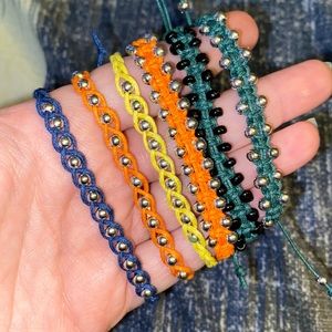 Handmade adjustable bracelets